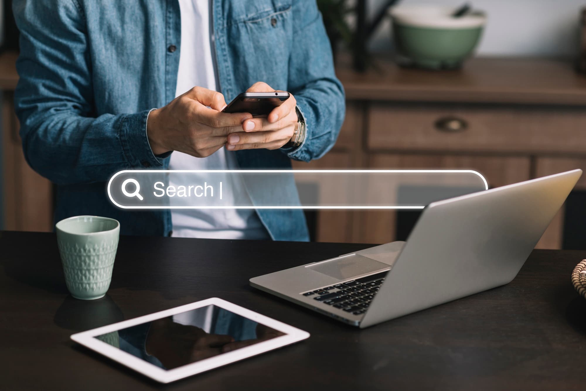 Search engine results and SEO analytics